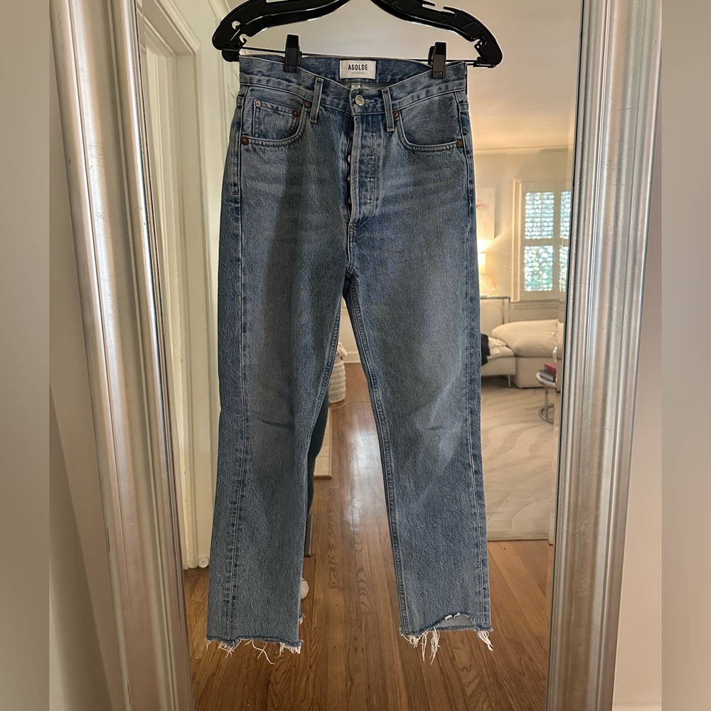 Agolde Blue Straight Jeans Classic Fit